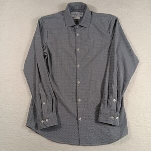 Mizzen + Main Shirt Mens Large Leeward Trim Fit Performance Plaid Office